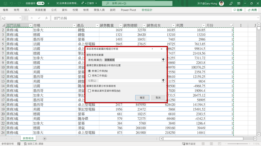 【Excel樞紐分析】怎麼從銷售數字、成本、時間看出更有料的分析？