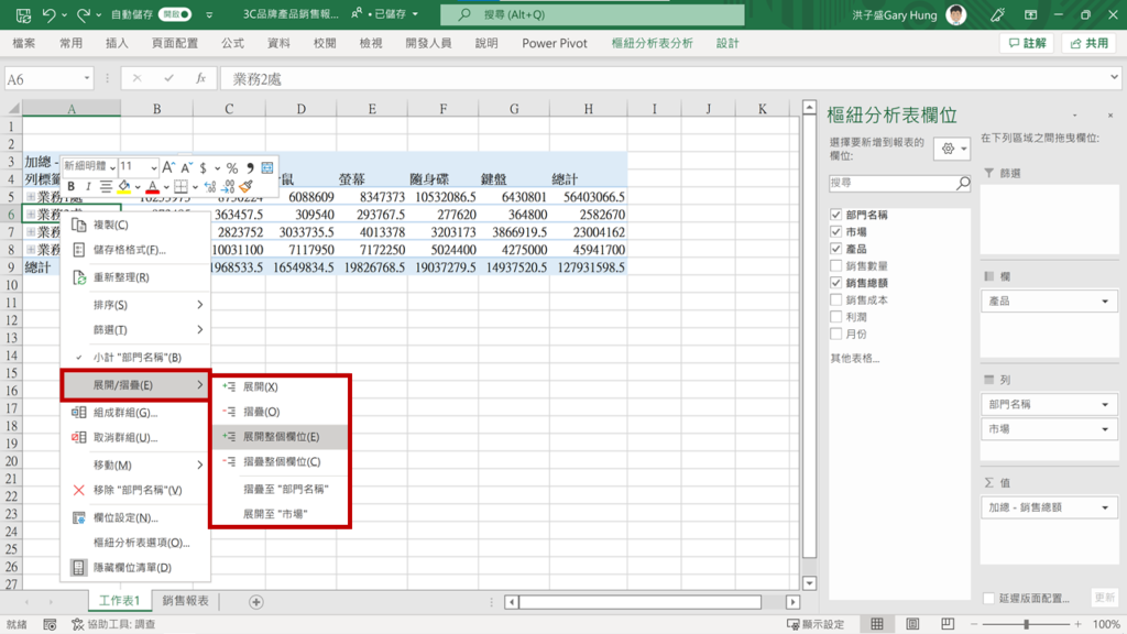 【Excel樞紐分析】怎麼從銷售數字、成本、時間看出更有料的分析？